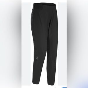 Arc'Teryx Cita Pants Womens Medium Trail Running Hiking Black Elastic Tie Waist